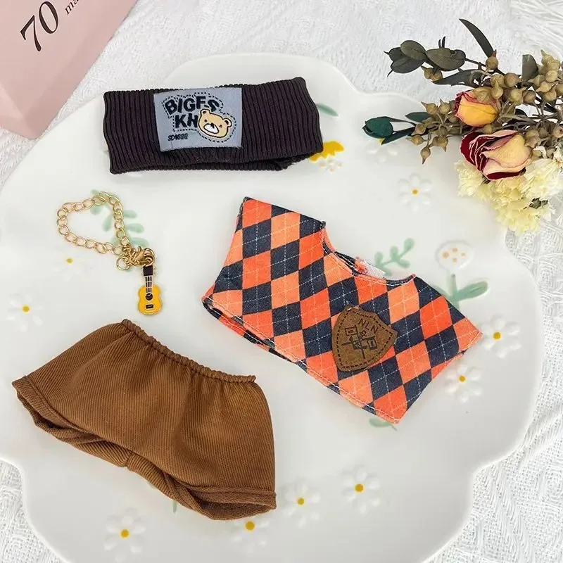 ชุดตุ๊กตา Bubu ขนาด 17 ซม. หมวกชาวประมง สายเอี๊ยม ชุดเปลี่ยนสไตล์แฟชั่น รุ่น 123