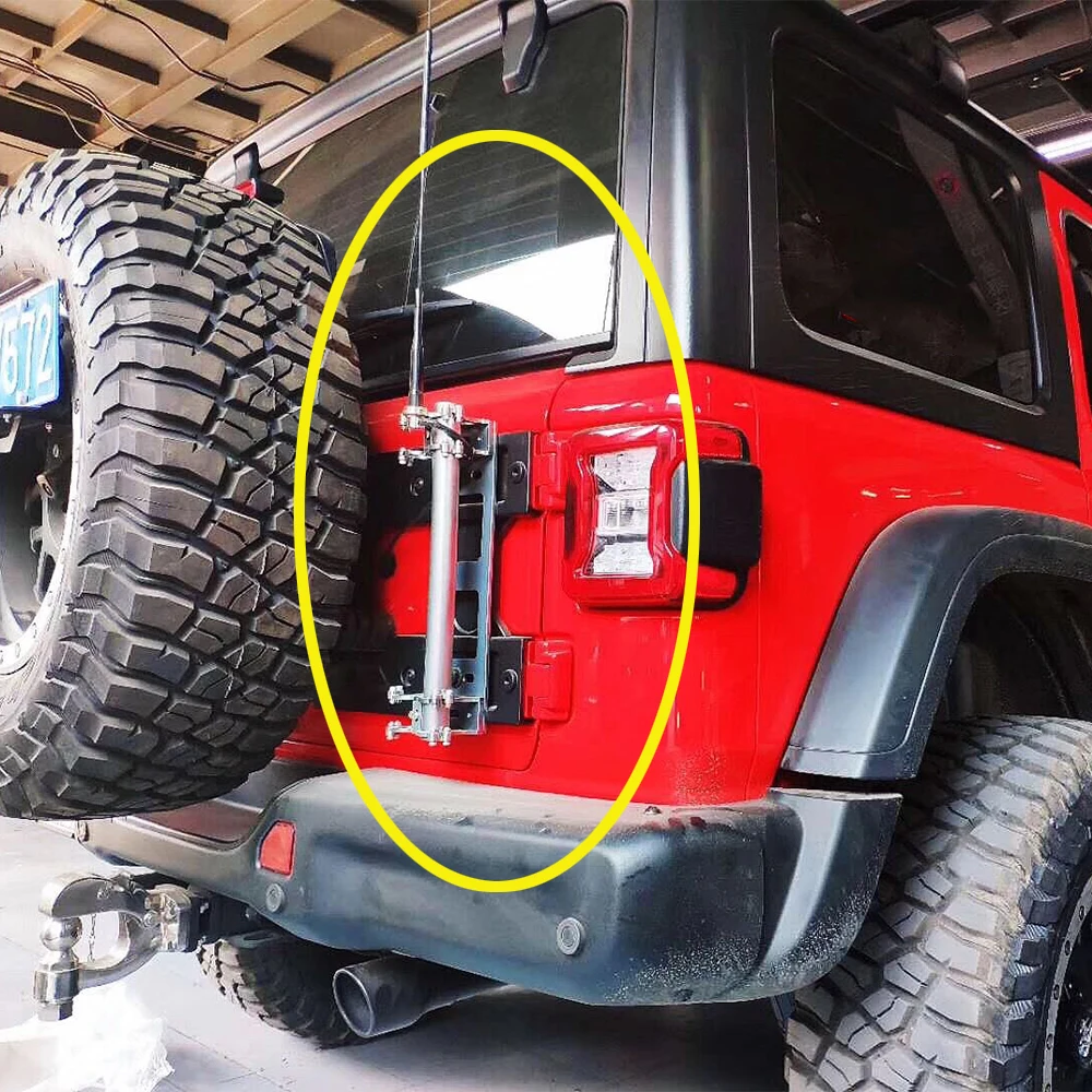 Lantsun JL1094 Aluminum Alloy flagpole holder for jeep for wrangler JL 2018+