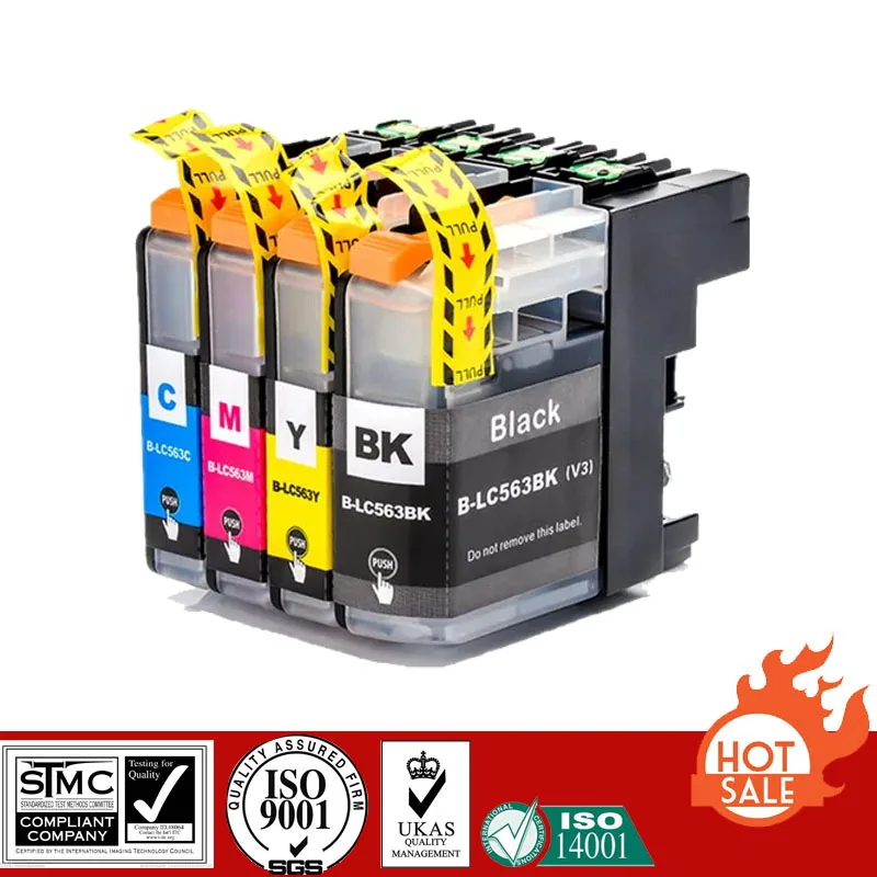 Compatible Brother Ink Cartridge for LC563 LC-563 suit For Brother MFC-J2310/J2510/J3520/J3720