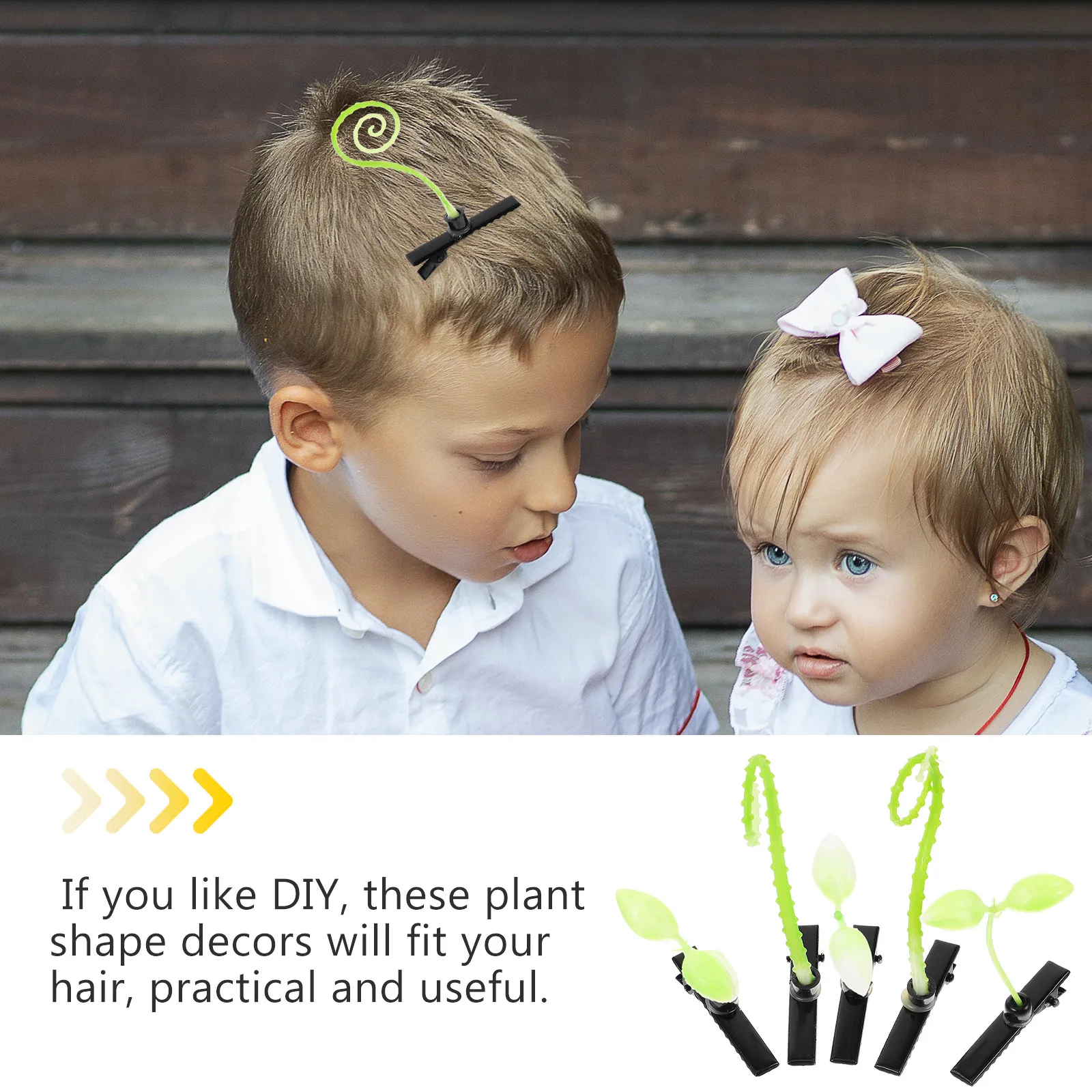 

40Pcs Fun Hair Clips for Teens Adorable Mini Plant Hairpins Curly Grass Clips Girls Hair Accessories Party Gift