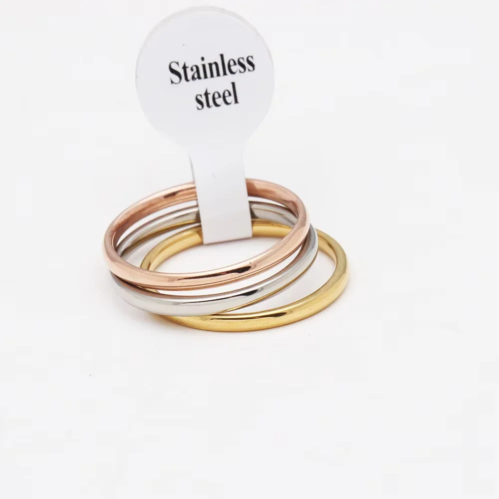 rainbow ring sets for Women 316L stainless steel ring love forever engrave finger rings jewelry Fashion men wedding band ring