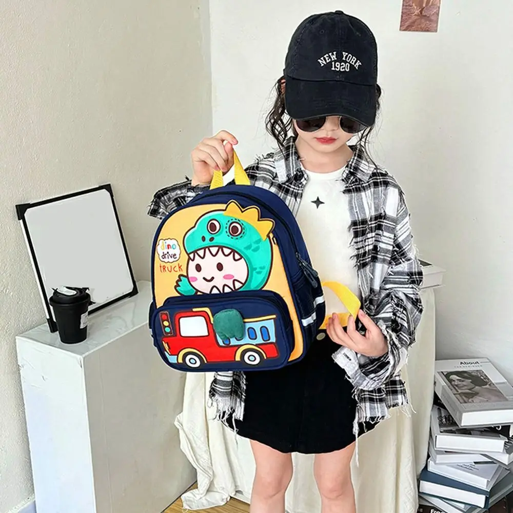 High Quality Cute Cartoon Backpack Large Capacity Portable Students Bag Convenient Rabbit Dinosaur Schoolbag for Kindergarten