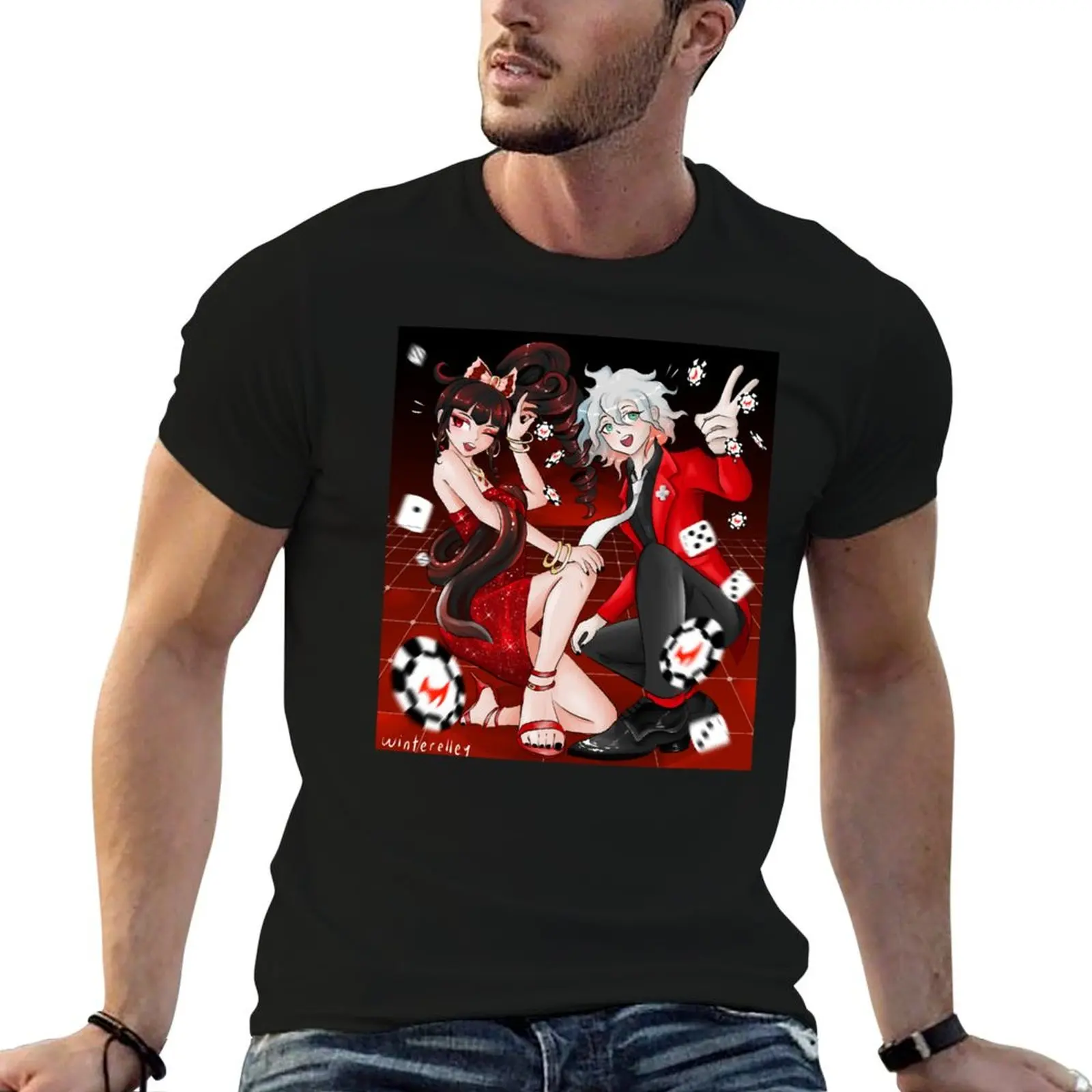 

and shirts T-Shirt t Nagito Komaeda Celestia anime Casino for t - man man for men shirts Ludenberg
