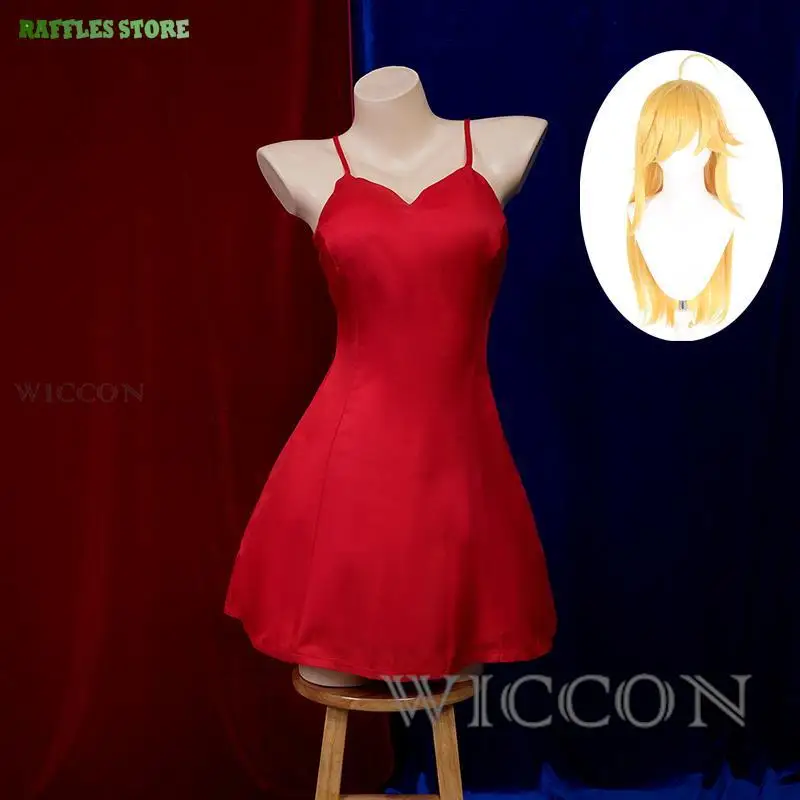 Meia calcinha cosplay vestido anarquia cosplay feminino vermelho sexy vestido cosplay peruca meia calcinha uniforme feminino anime cosplay terno