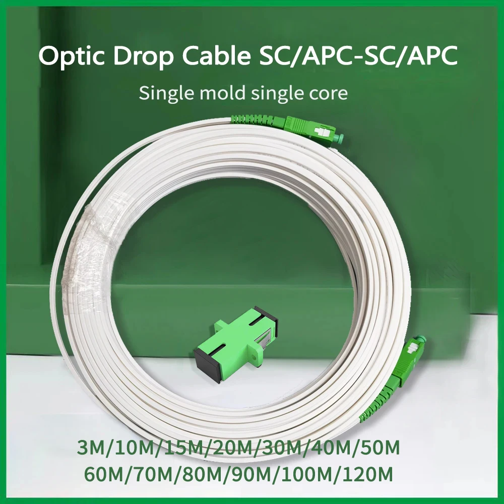 

Внутренний оптический кабель 20 м/30 м, патч-корд FTTH SC/APC-SC/APC, оптический кабель G657A2 LSZH Fibra Optica, бесплатный адаптер