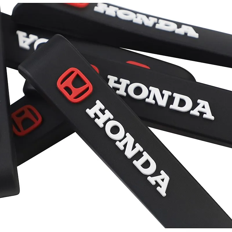 6Pcs Rubber Anti-Collision Strip Car Door Rearview Mirror Protector Stickers For Honda Civic Accord Fit Jazz CRV BRV HRV Insight