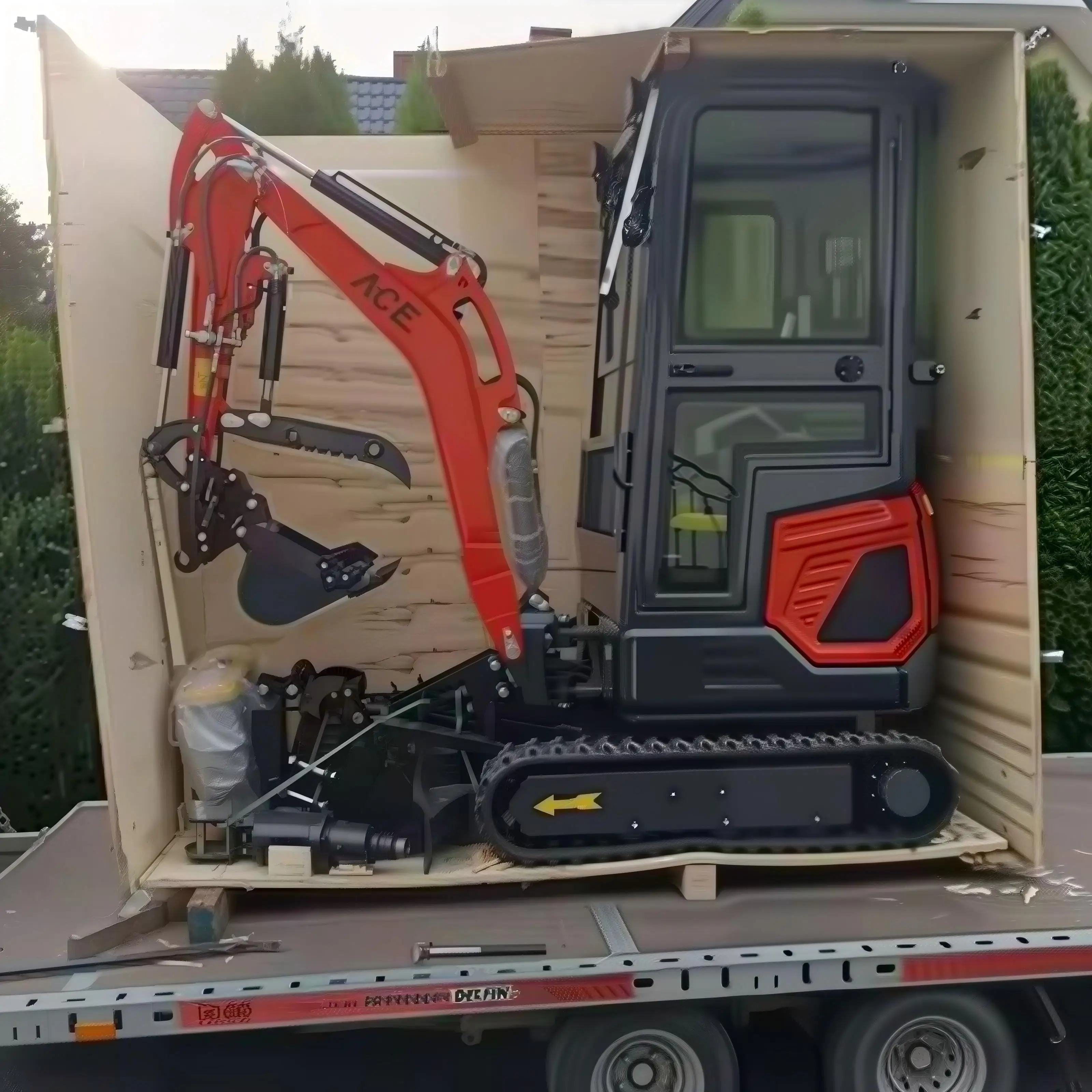 

free shipping Epa Kubota Mini Excavator 2 ton mini Digger Farm Small Excavator mini bagger 2-year warranty customized color