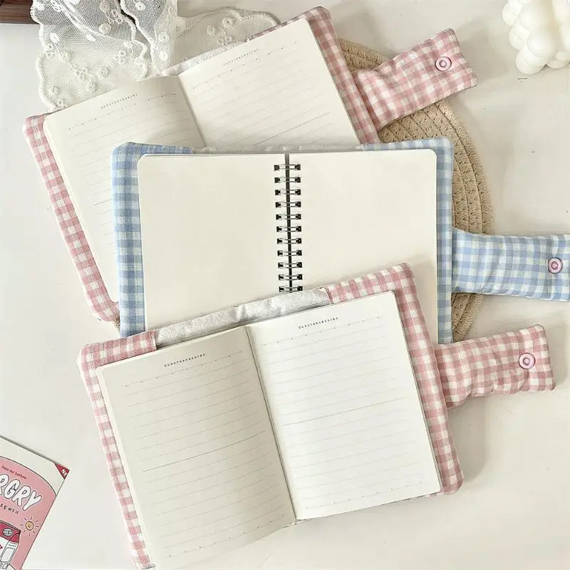 

Sweet A6 Handmade Floral Print Jacket Book Cover Portable Ledger Notepad Diary Protective Case Book Storage Hanging Decoration