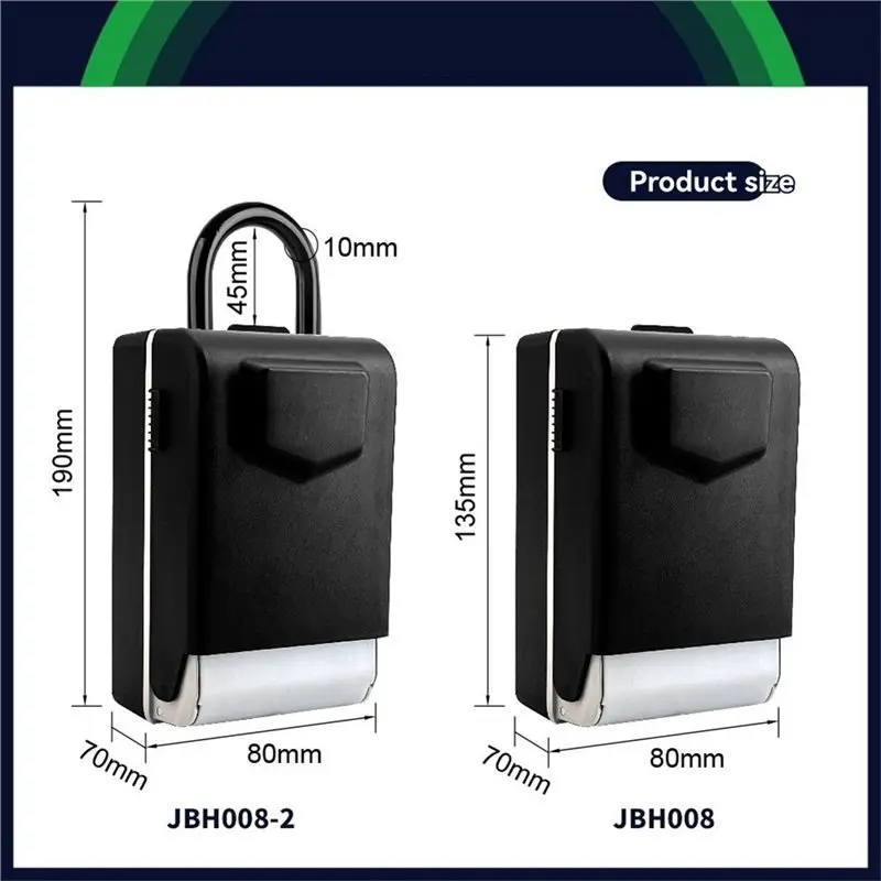 【PROMOTION】Resettable Code Key Box, Security Hook Lock Boxes For House Key, Waterproof Outdoor Key Hiding Hider For House Key St