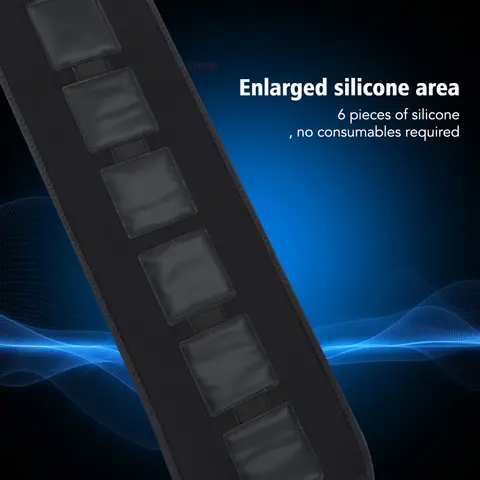 EMS Waist Massager Belt 6 Modes 9 Gears Electric Sport Waist Protector Pads Back Muscles Back Relaxation Massage Belts Silicone