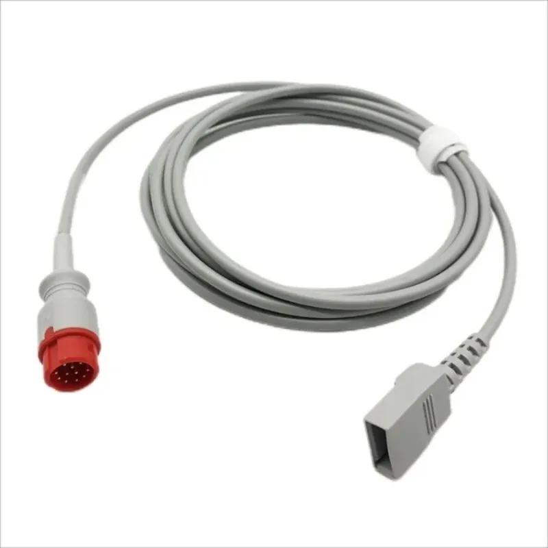 Factory Price of 12 Pin Advanced Invasive Pressure Cable with Sensor Connector for Monitoring Instrument