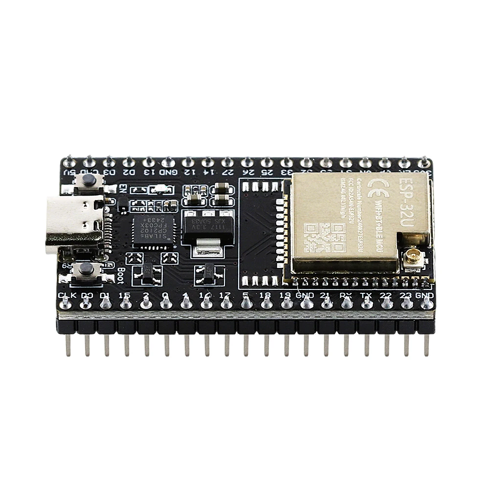ESP3232u Development Board with 2.4G Antenna Port Expansion Board Kit ESP32-32U BT Wifi Module Type-C 38PIN CP2102 ESP32-DevKitC