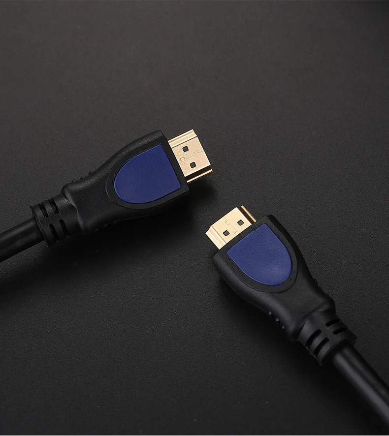 Kabel HDMI HD TV 4K versi 2.0, kabel data 3D, kabel koneksi TV komputer, kabel HDMI