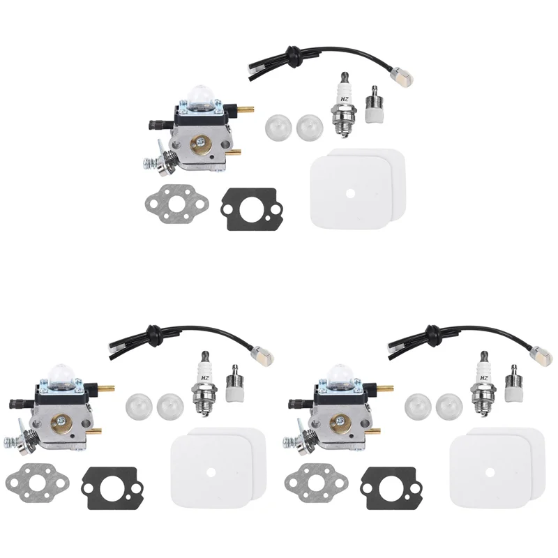 

THIVN-3X Carburetor With Air Filter Repower Kit For 2-Cycle Mantis 7222 7222E 7222M 7225 7230 7234 7240 7920 Tiller/Cultivator