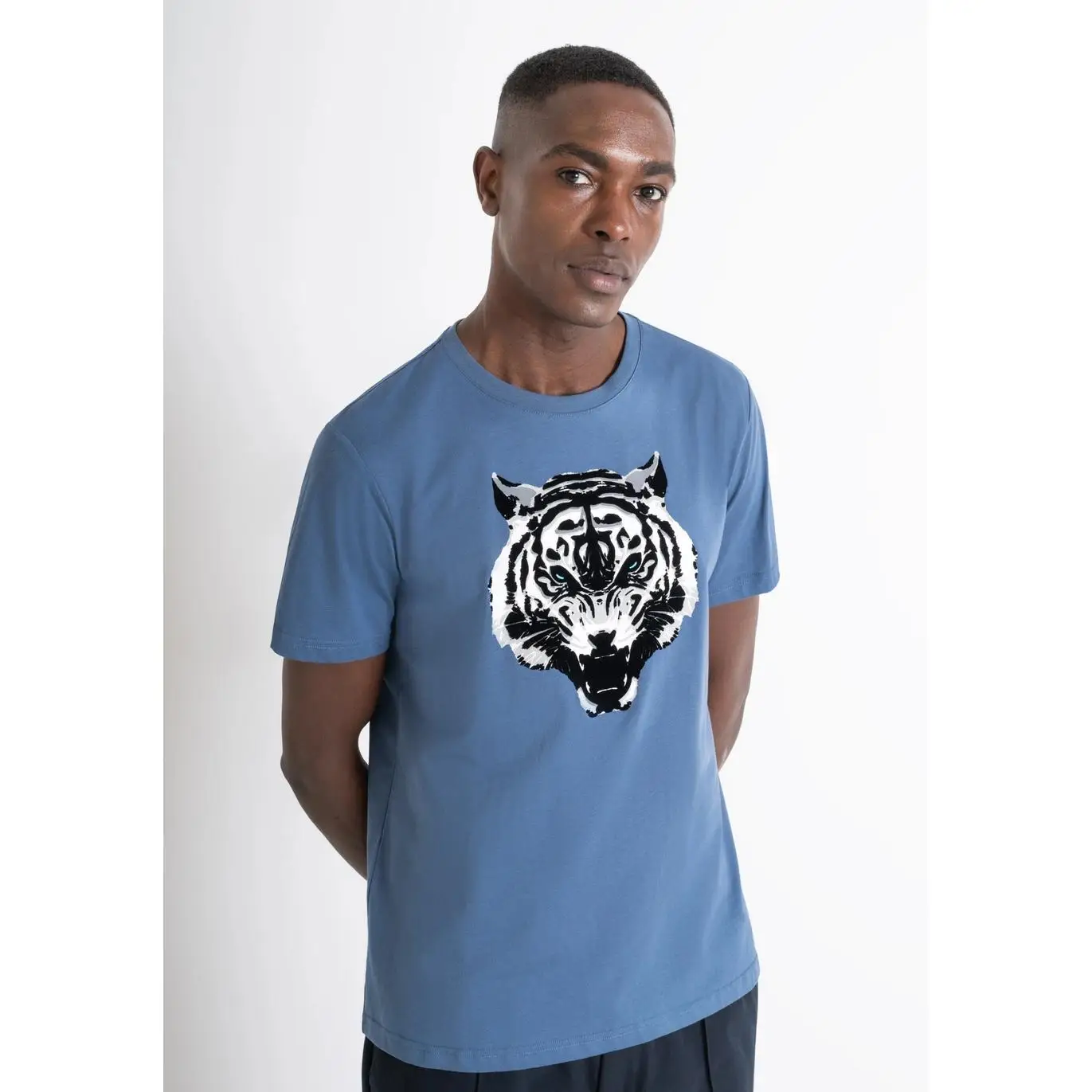 Regular Fit Tiger Blue Morato T-shirt