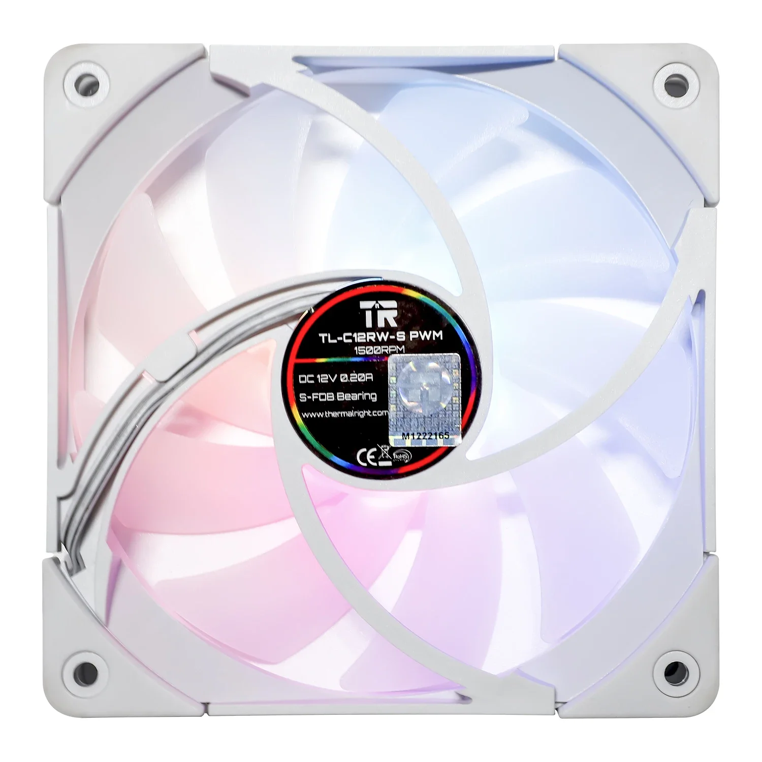 Thermalright 120mm silencioso pwm ventilador cpu cooler ventilador de refrigeração do radiador sopro reverso 5v argb sincronização pc mod computador caso TL-C12RW-S