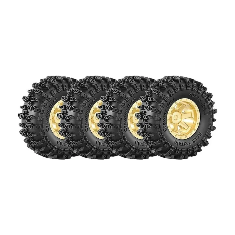 MACH-1/30 Scale Metal Climbing Car Model - SCX30 0.7 Brass Wheel Hub, For Ford Mustang, For Jeep For Wrangler K10
