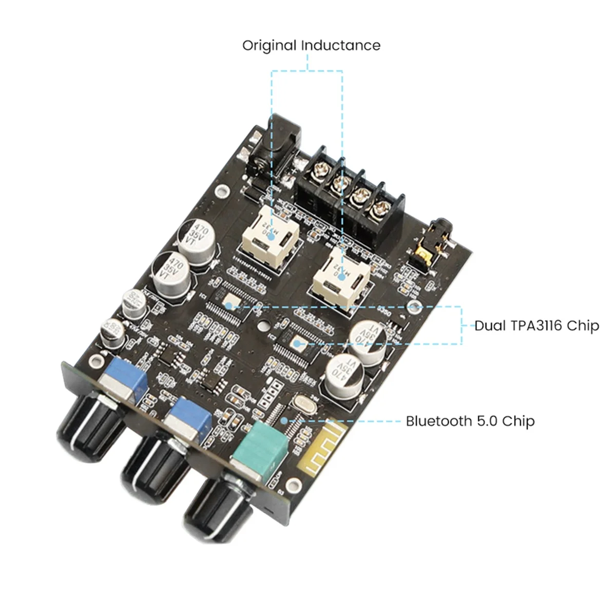A51I HIFI TPA3116 Bluetooth アンプオーディオボード 100Wx2 クラス D デジタルサウンドアンプ 2.0 ステレオアンプパワーアンプ