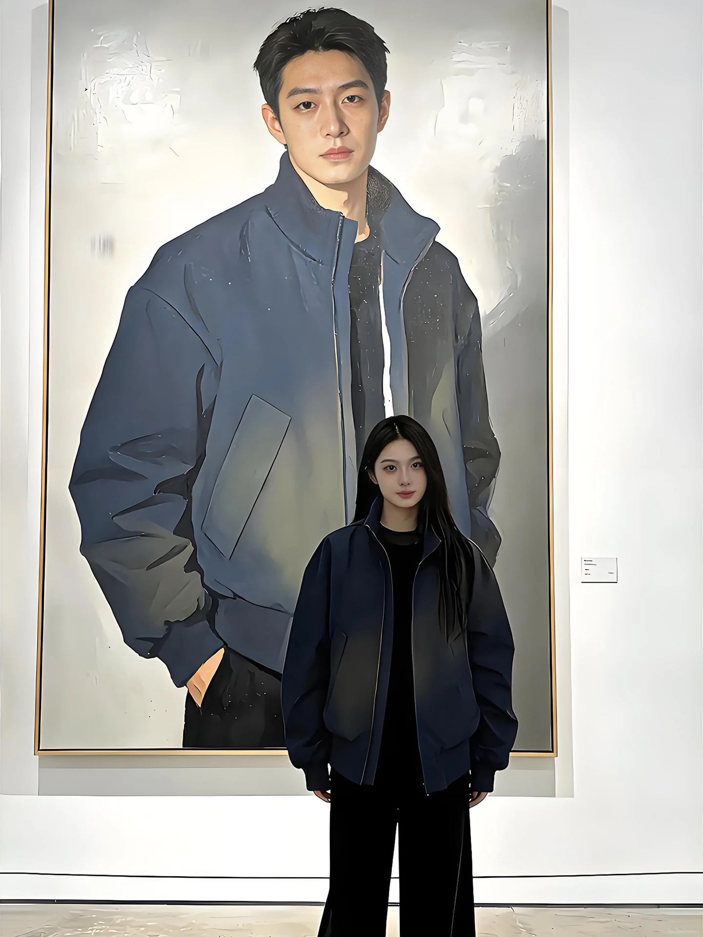 

Мужская спортивная куртка Cleanfit Tibetan Blue American Style Flight Jacket, свободного кроя, в бейсбольном стиле, для пар, дышащая, из полиэстера.