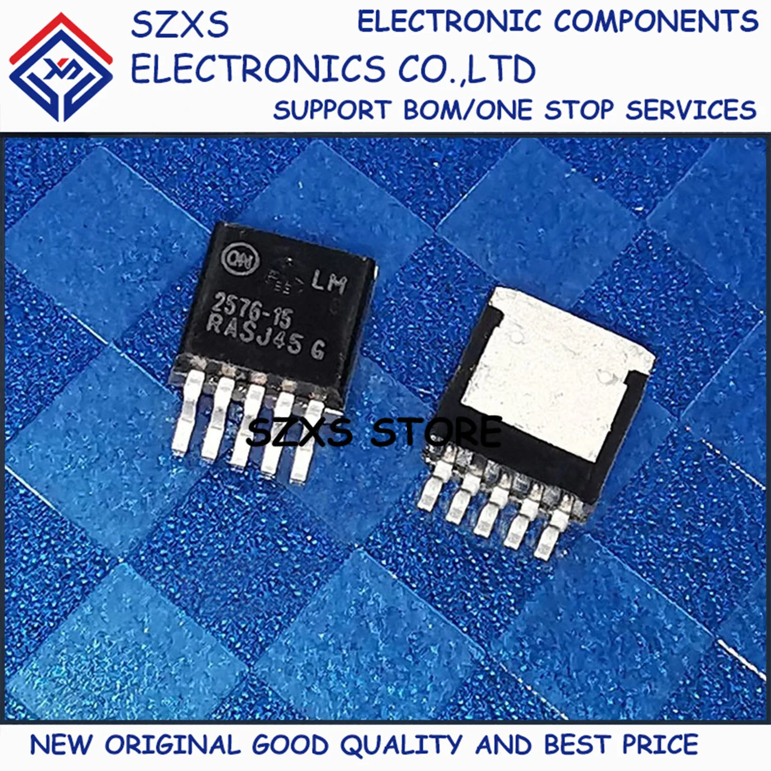 

New Original 10Pcs 2576-15 LM2576D2T-15G D2PAK-5 Power Stabilizer IC Chip In Stock Electronic Components Good Quality