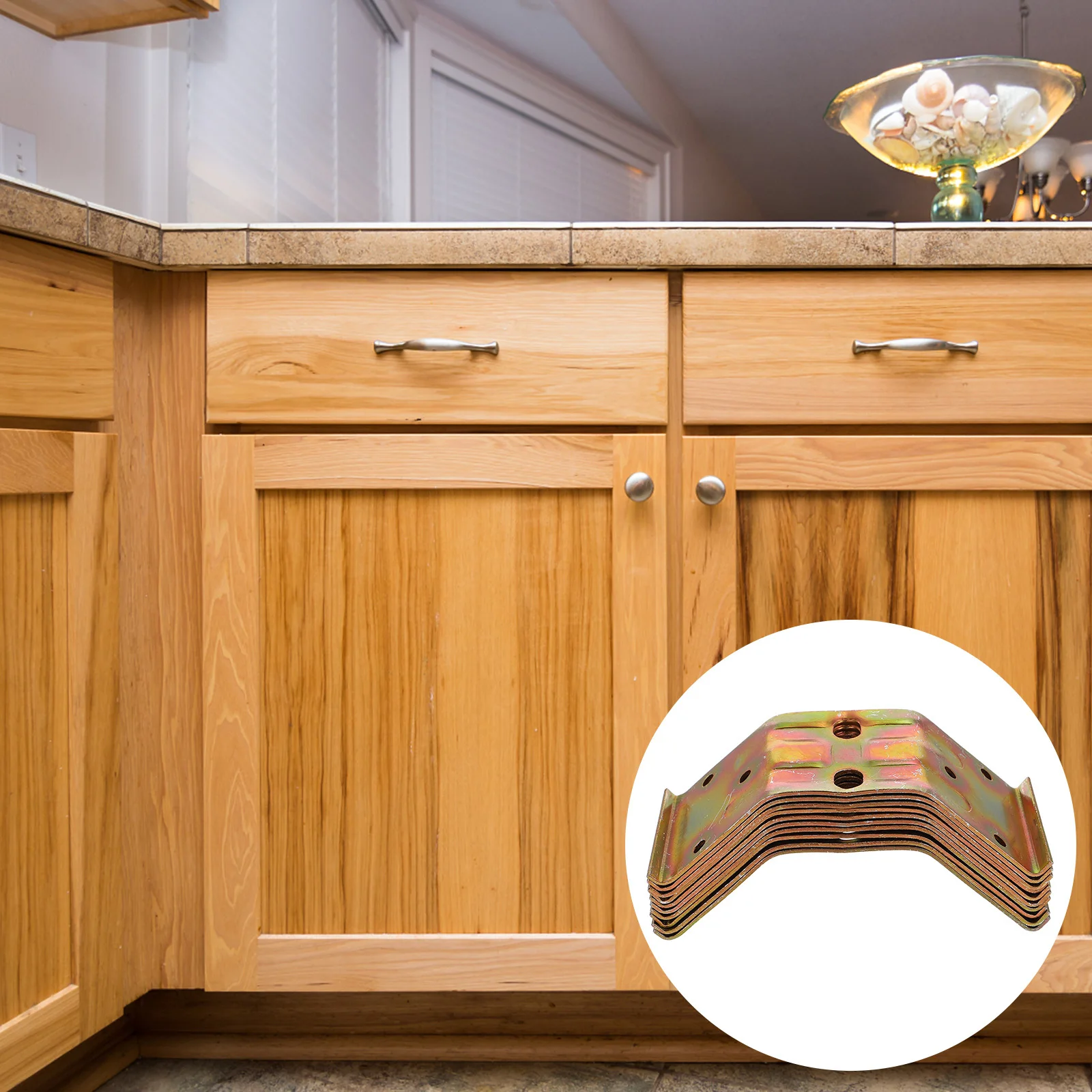 

10pcs Chair Corner Bracket Iron Corner Fitting Corrosion Resistant Fixing Bracket For Furniture Repair Mending Joining Plate