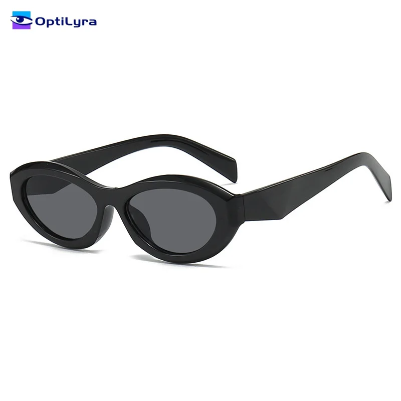 

OptiLyra Brand Women's Fashion Casual Cat Glasses Frame Sunglasses Oval Frame Sunglasses UV400 Sun Protection