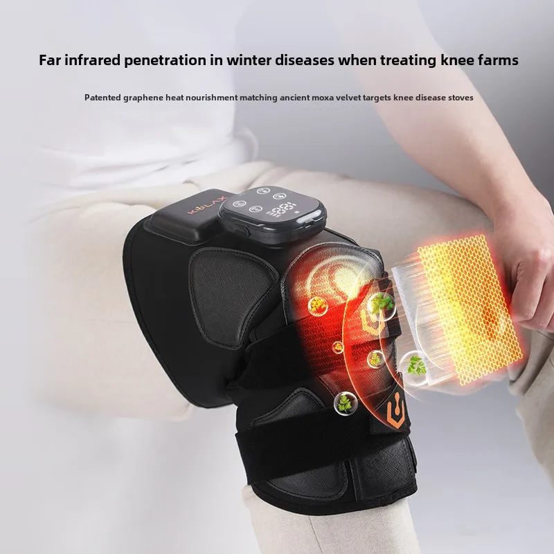 Graphene Heated Knee Massager Airbag Vibration Hot Compress Knee Support For Women Joint Care