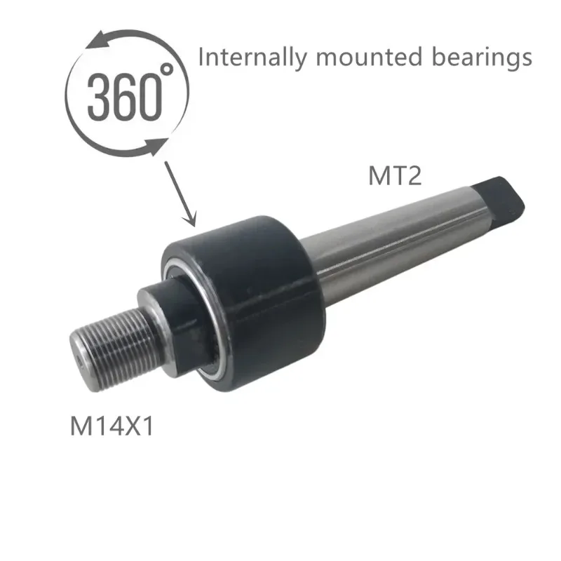 M 14X1 Threaded Shaft MT2 Duty Live Center Morse Taper K01-50 K01-63 Chuck Woodworking Lathe Accessories