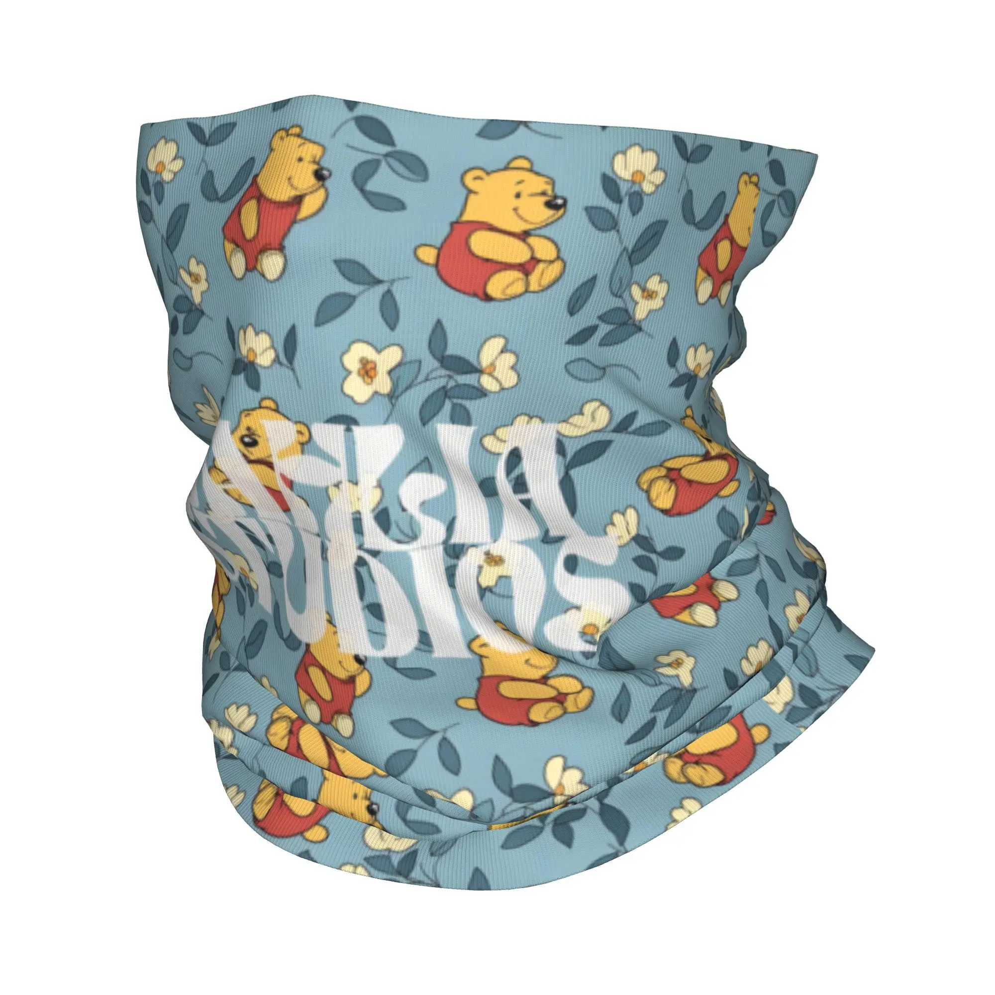 

Custom Winnie Pooh Animal Bandana Neck Warmer Women Men Winter Ski Hiking Scarf Gaiter Classical Printing Animal Face Cover