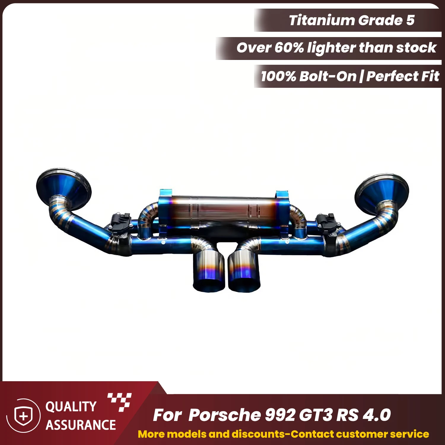 

Суперкар Performance Sport Sound ECCF Титановый выхлоп Catback для Porsche 992 GT3 RS 4.0L