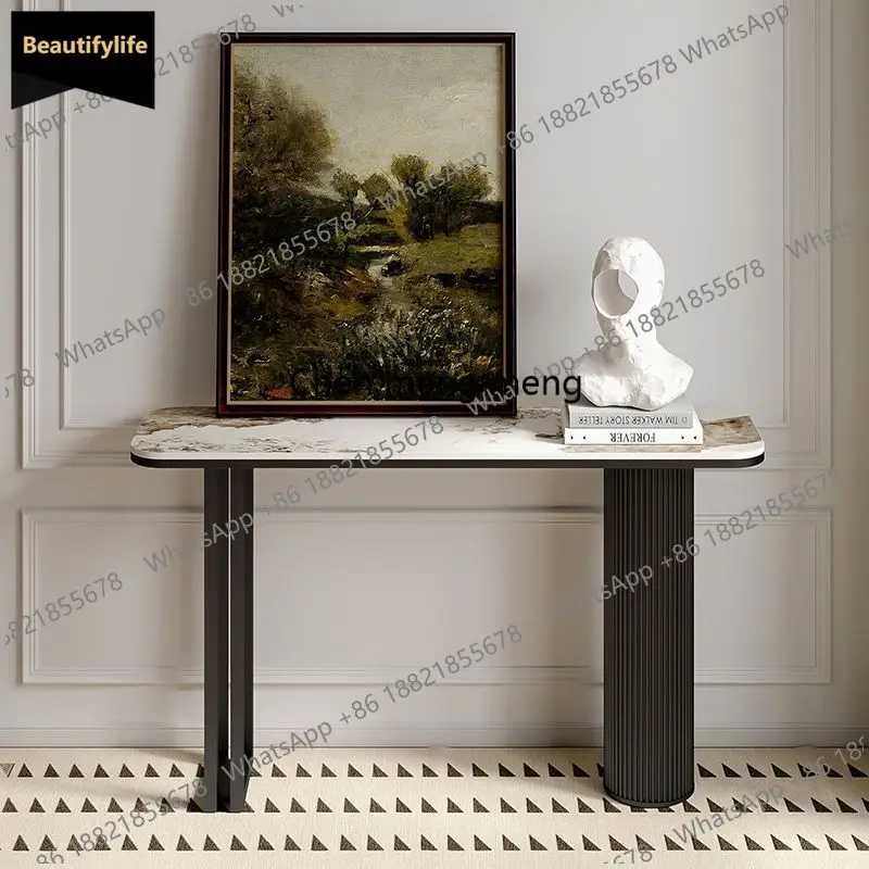 

C85 Creative Console Tables Storage Simple Creative Console Table Aesthetic Minimalist Home Entrance Console Living Room Furnitu