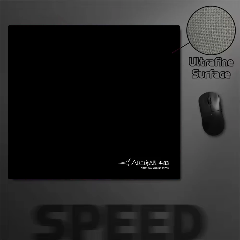 ARTISAN FX 99 Schwarzes Mauspad Gaming-Mauspads Rutschfester, genähter Rand PC-Zubehör Speed Professional Artisan Mousemat