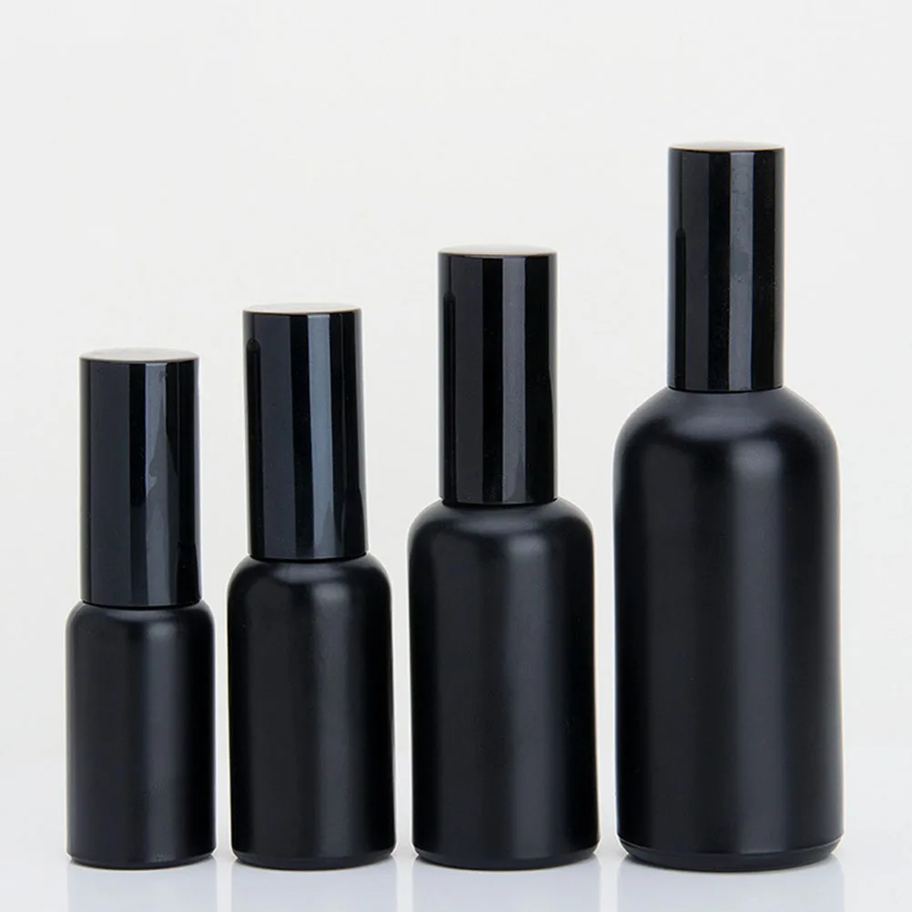 3 قطع من زجاجات الرش الزجاجية، زجاجة الزيوت العطرية القابلة لإعادة الملء، زجاجة تعبئة العطور، حامل تخزين محكم للاستخدام الخارجي أثناء السفر