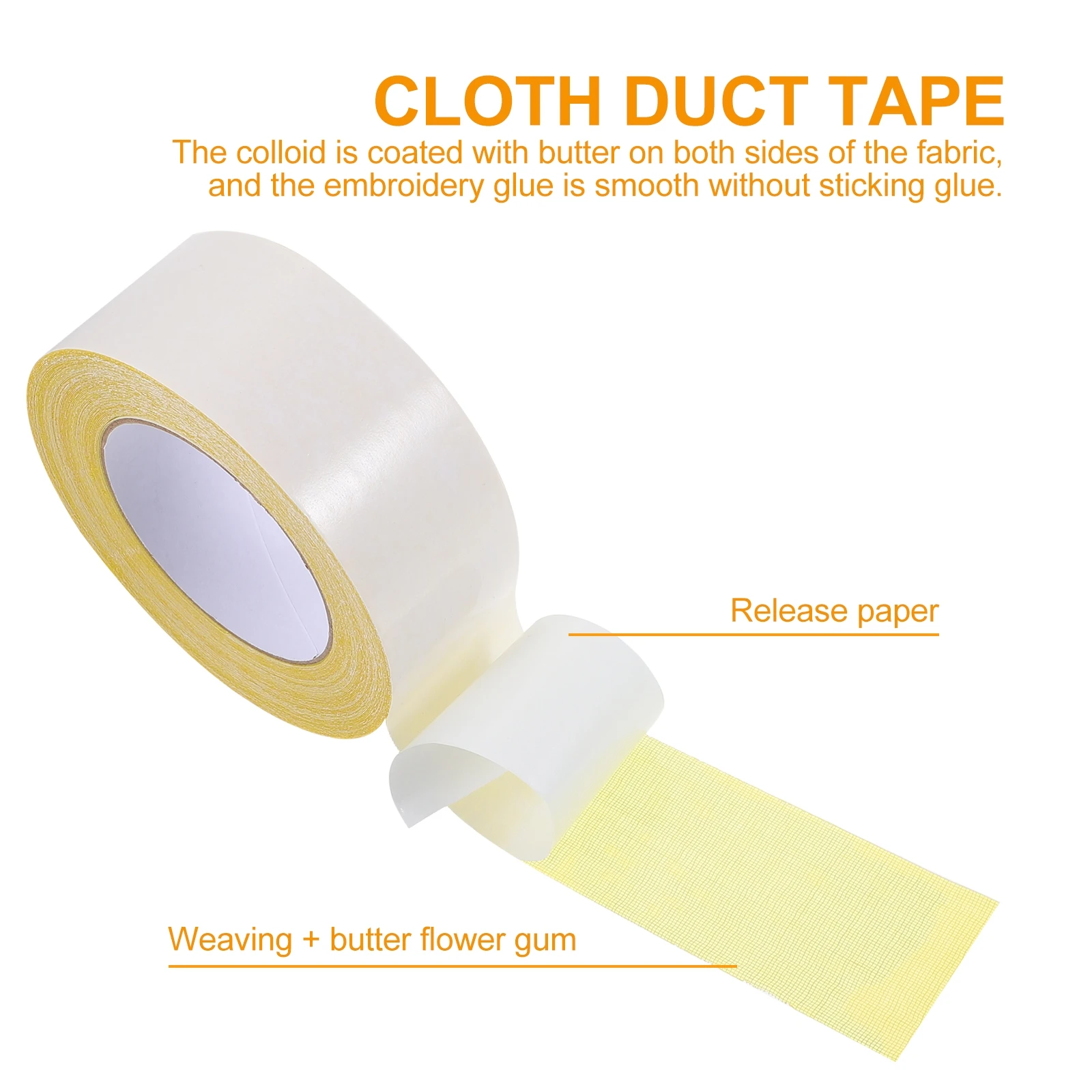 

Double Sided Tape Stick Adhesive Cloth Duct Paper Strong Crafts Carpet Floor Sealing Repair Binding High Peel Tensile