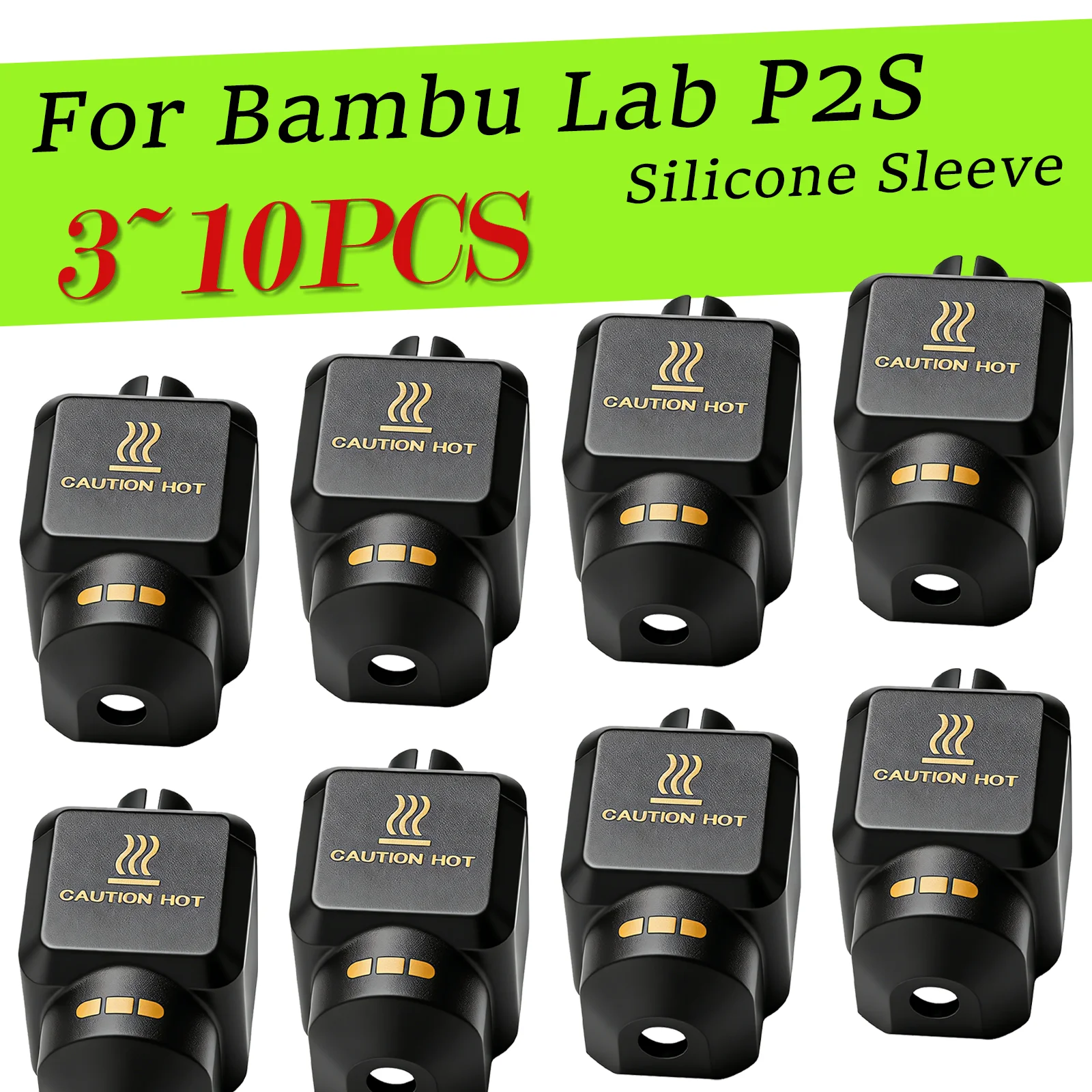 P2S Silicone Sleeve High-Temperature Resistant Silicone Socks Protector for Bambu Lab P2S 3D Printer Anti-Scalding Bamboo Lab