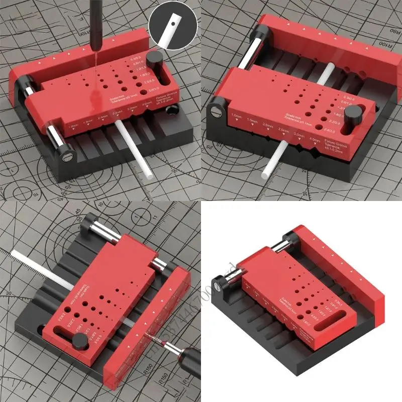 คู่มือการขุดเจาะโลหะที่ถูกต้องตำแหน่งตำแหน่งตำแหน่งหลุมเจาะสำหรับงานไม้และโครงการ DIY ด้วยการวางตำแหน่งที่เหมาะสม P9YB