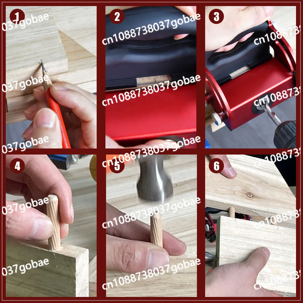 Splicing Installation Tool Punching Positioner Center Line Scribe Aluminum Alloy Woodworking Oblique Hole