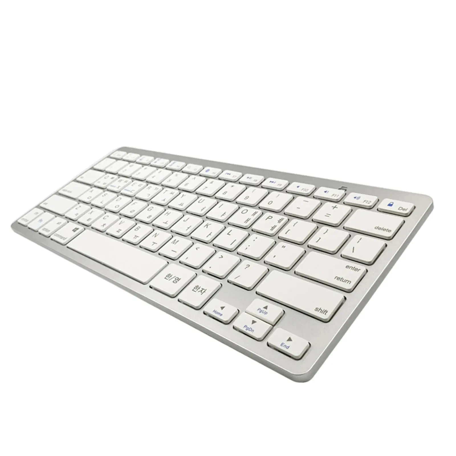 Mini Korean and English 78 Keys Wireless Bluetooth Keyboard for iOS Android, Cable-Free
