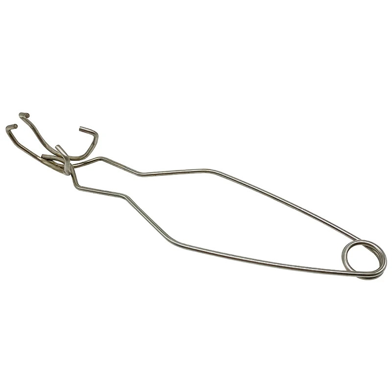 25ซม.เหล็กสแตนเลส Crucible Tong Clamp เบ้าหลอมคีมสำหรับเส้นผ่านศูนย์กลาง5ซม.เบ้าหลอมชามเตาละลายและอุปกรณ์เสริมเงิน