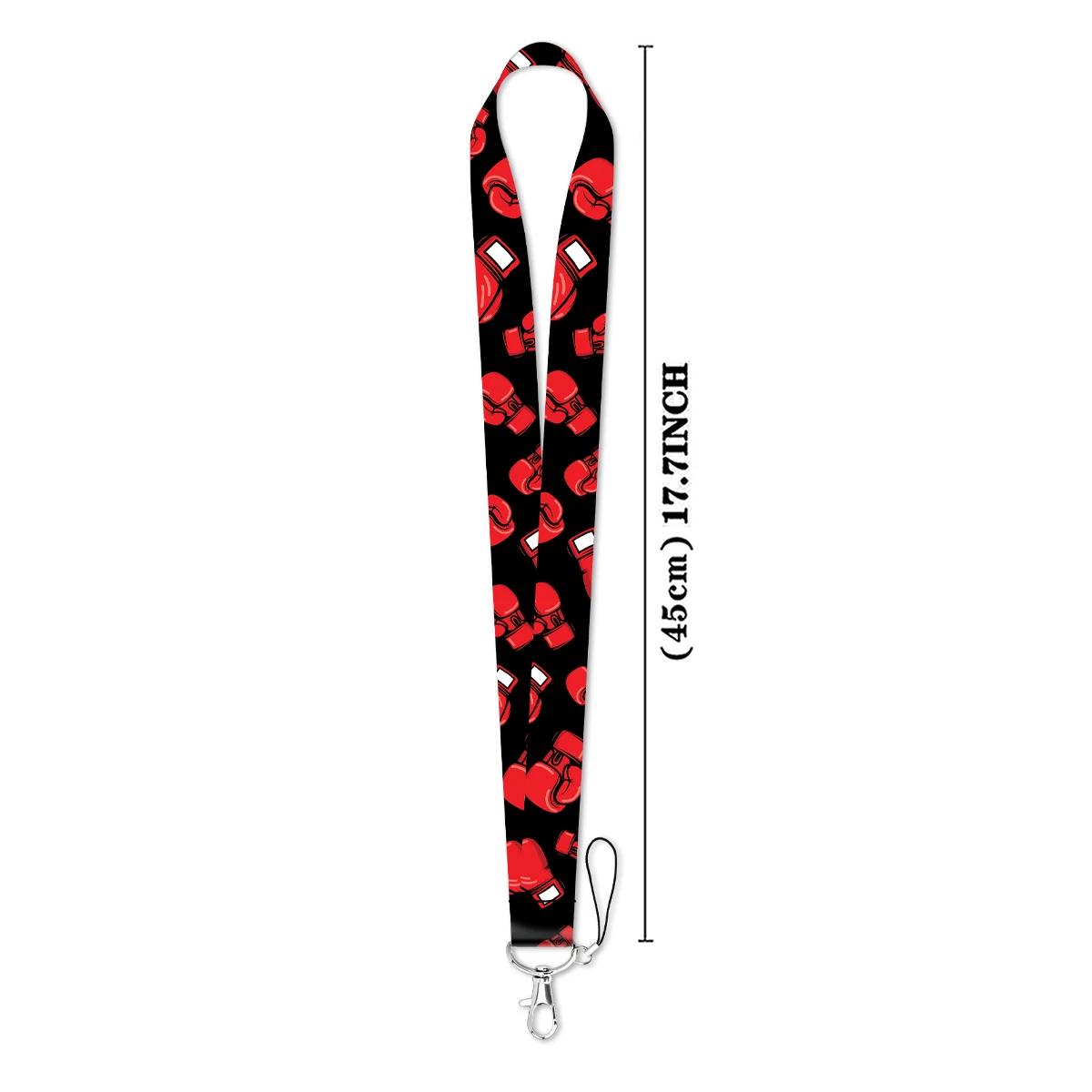 LX1338 Red Boxing Gloves Lanyard For Keys chain Men Card Cover Badge Holder Keychain for Keyring Accessories Friendship Gifts