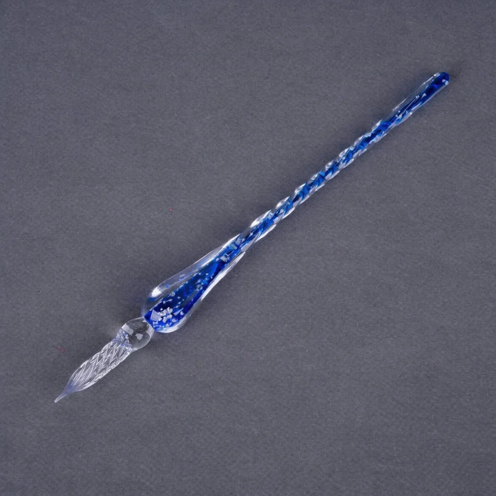 Crystal Luminous Starry Sky Dip Pen Set Elegant Writing Stationery Fountain Pen For Drawing Calligraphy Art Gift