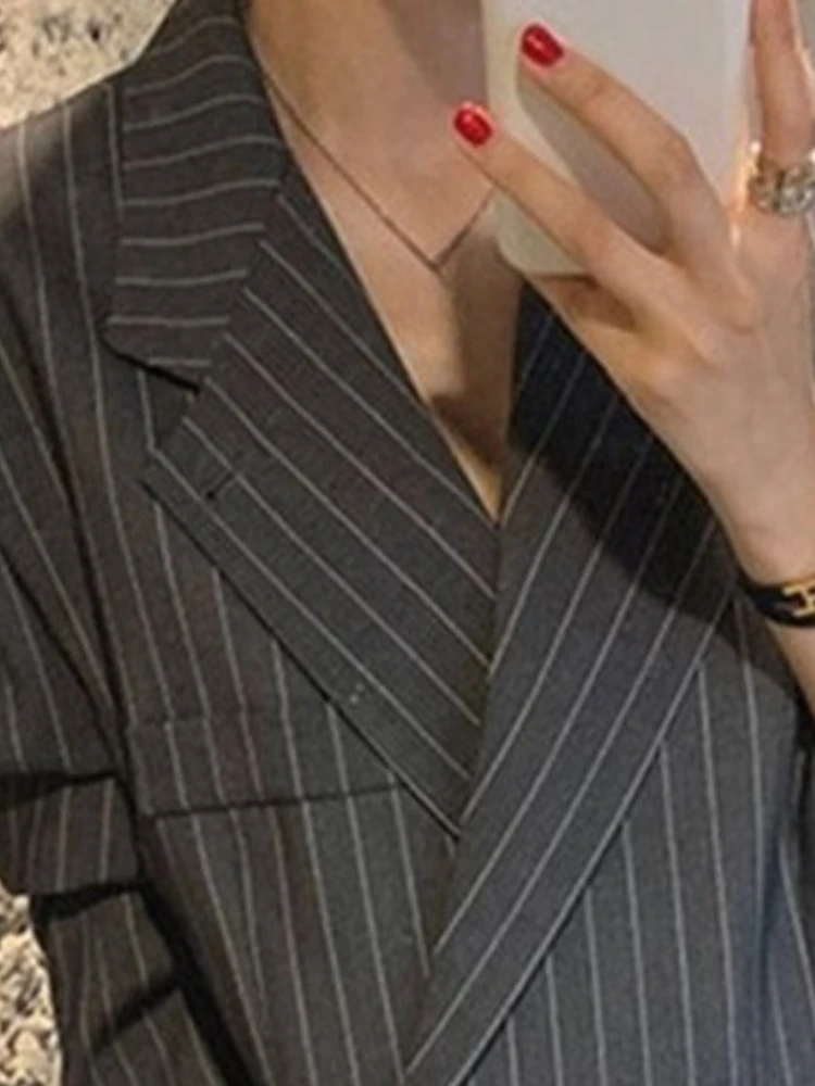 Double Breasted Blazer Mujer Spring Autumn Korean Fashion Women Blazers Versatile Elegant Elegant Jaqueta Feminina