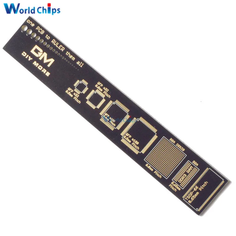 15cm 20cm 25cm Multifunctional PCB Ruler Measuring Tool Resistor Capacitor Chip IC SMD Diode Transistor Package Electronic Stock