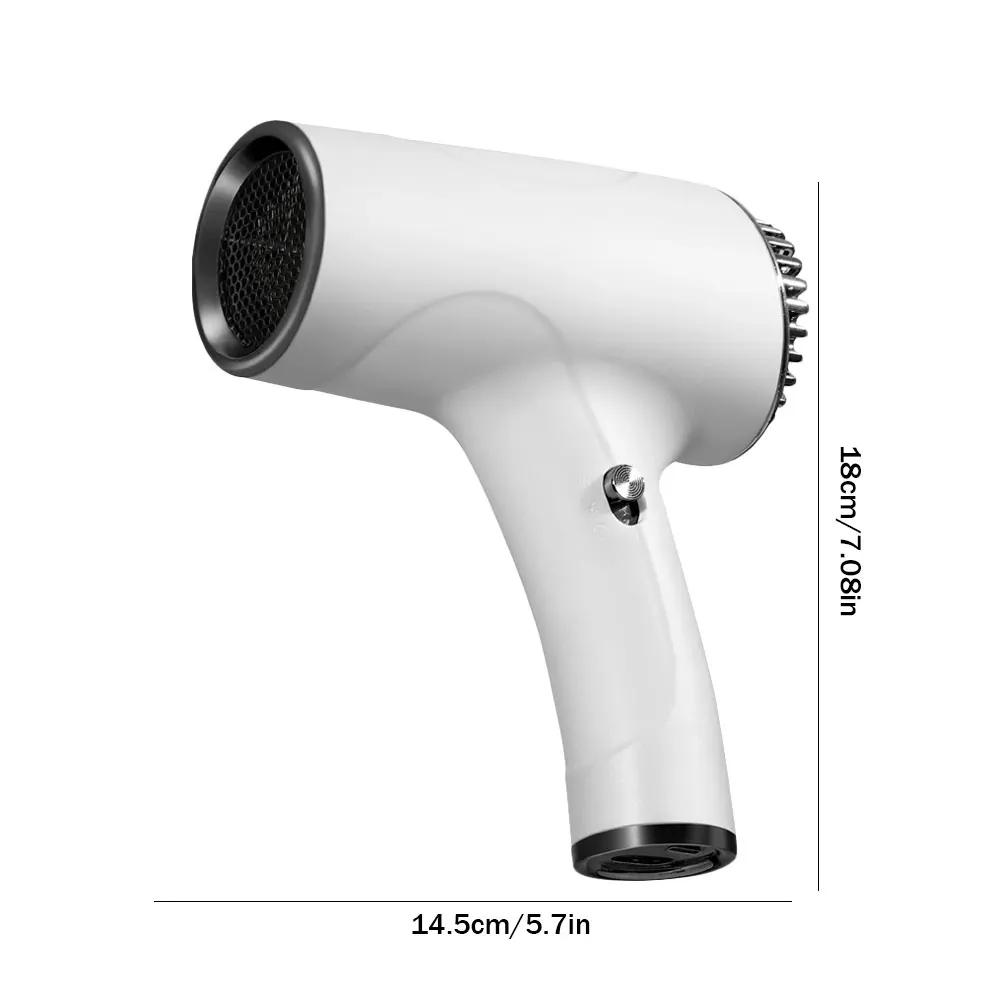 2600mAh Hair Dryer Household Hair Dryer 2Speed Hot and Cold Wind Hair Dryer Household Appliances 40/500W High-Power Negative Ion images - 6