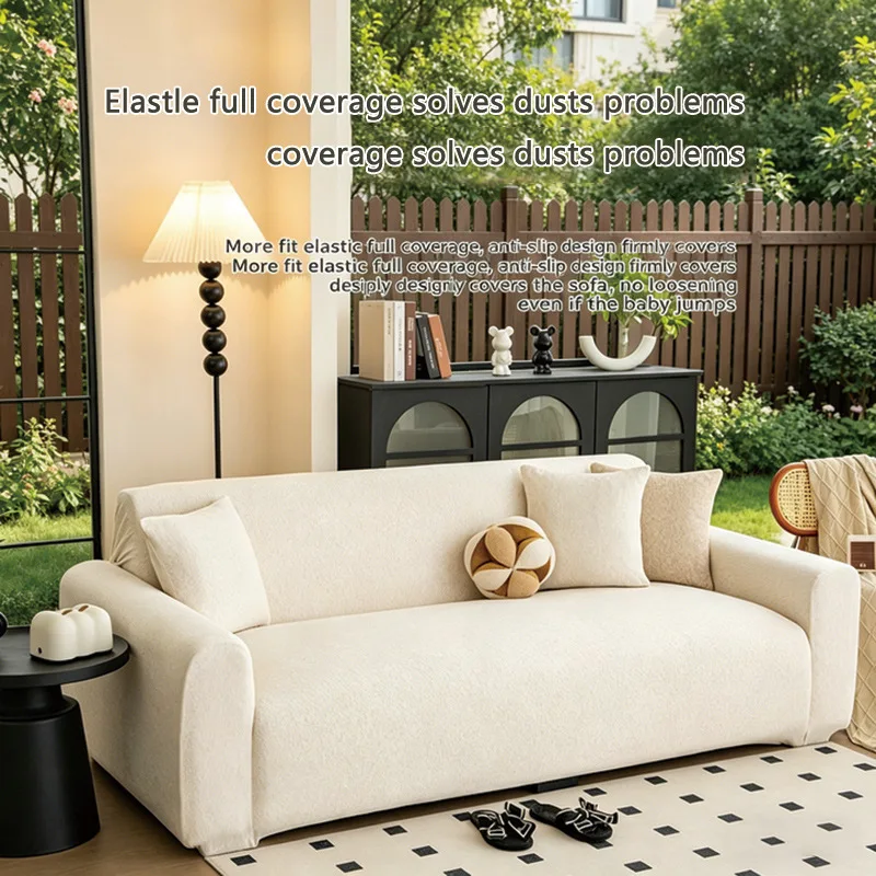 2026 New Style Thickened Knitted Cotton Sofa Cover All Inclusive Universal One Piece Elastic Non Slip Sofa Seat Cover