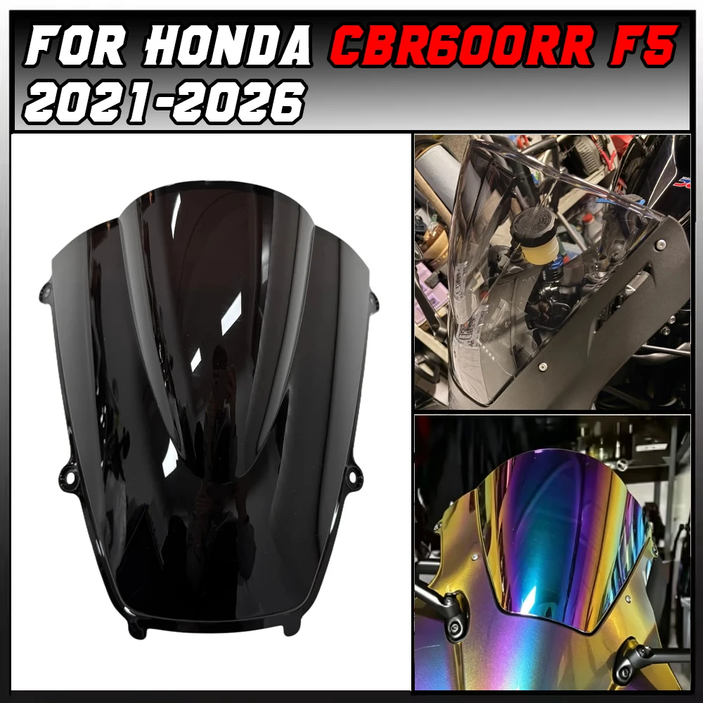 

2026 For Honda CBR600RR CBR 600RR CBR600 RR F5 2021 2022 2023 2024 2025 Motorcycle Windshield WindScreen Screen Double Bubble