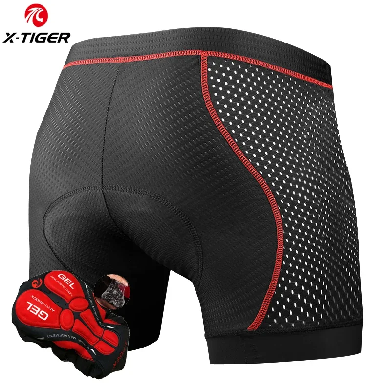 X-TIGER Herren Radsport Unterwäsche Shorts 5d gepolsterte Fahrrad Fahrrad MTB Liner Shorts mit rutsch festen Bein griffen stoß dämpfende Slips