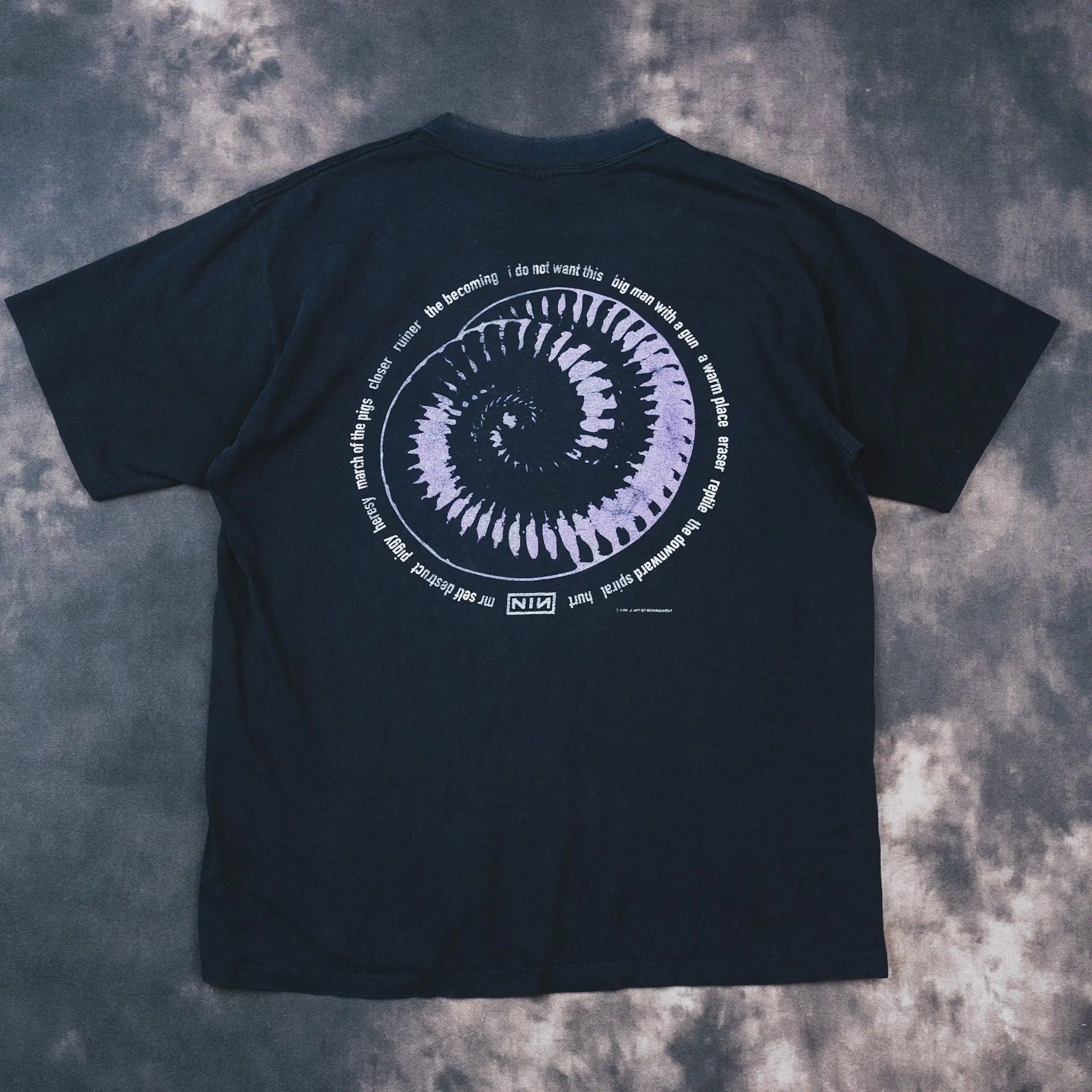 NIN Band Nine Inch Nails' High Street Rock Y2K Heavyweight Men's and Women's Couple-style Short-sleeved T-shirt