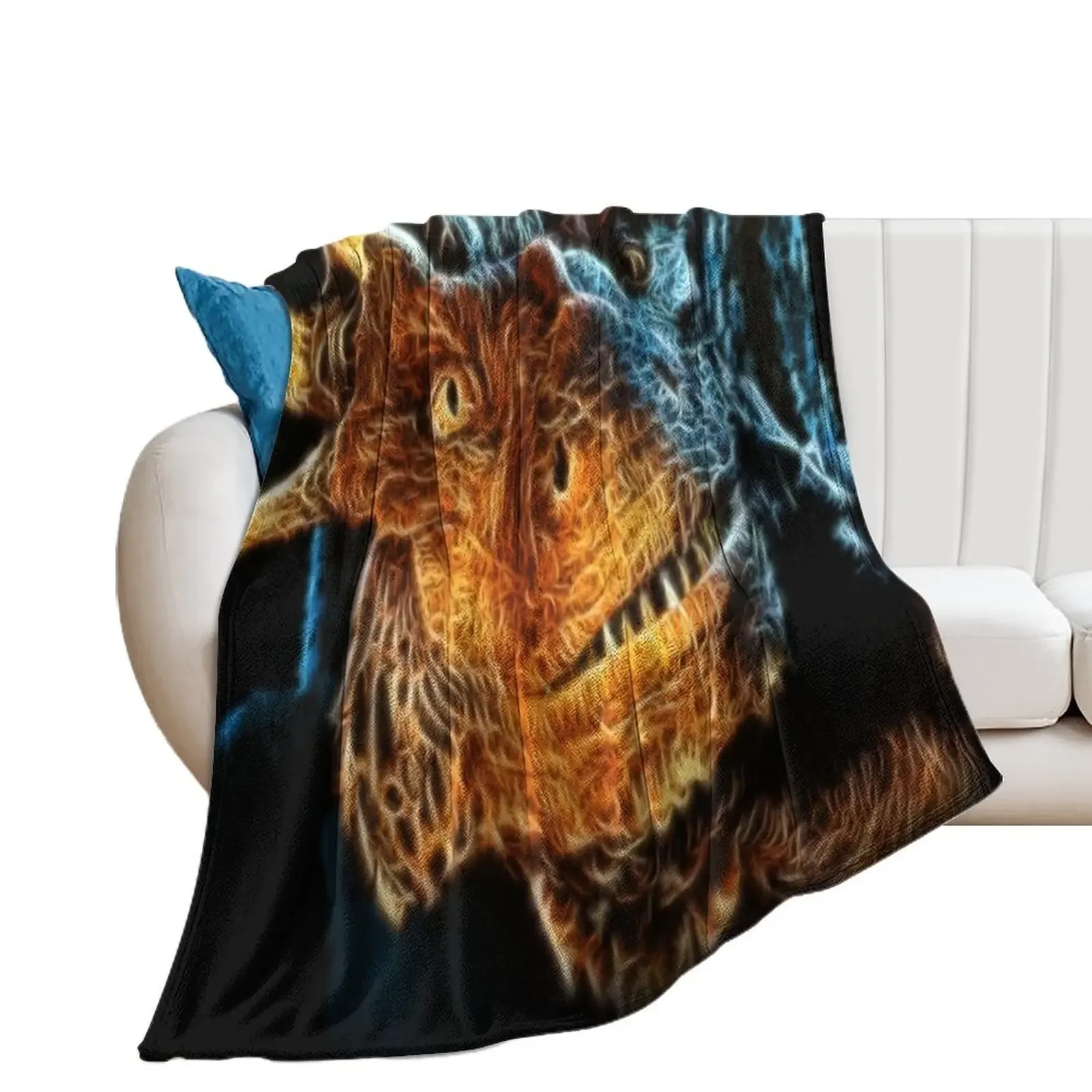 

Draco The Dragon From The Hit Dragonheart Movie Throw Blanket Comforter Decorative Sofas Stuffeds Multi-Purpose Blankets