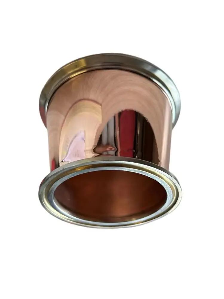 

Clamp 4"(OD119mm) x 3"(OD91mm) Copper Reducer,Copper Cone for onion head Tri-clamp Reducer.Distillation.Dephlegmator,Reflux